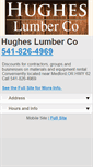 Mobile Screenshot of hugheslumber.com