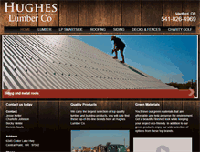 Tablet Screenshot of hugheslumber.com