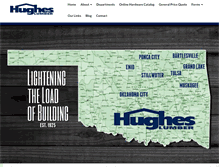 Tablet Screenshot of hugheslumber.net